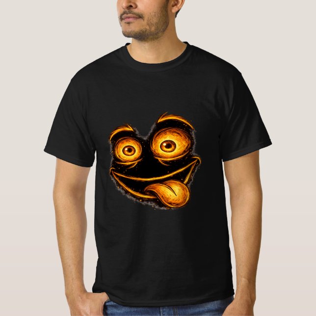 Funny Crazy Face Graphic T-Shirt for Men (Vorderseite)