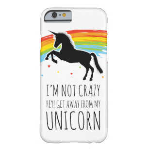 Funny Crazy Unicorn Rainbow Barely There iPhone 6 Hülle