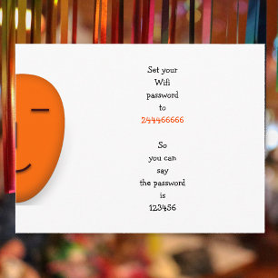 Funny Creative Wifi Passwort Idee Zitat Joke Spaß Postkarte