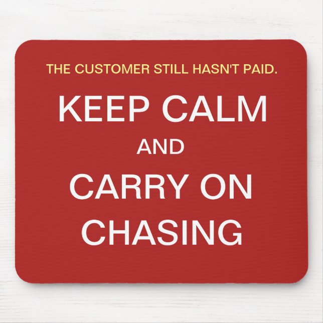 Funny Credit Kontrolle Geschenk Idee Behielt Zitat Mousepad (Vorne)