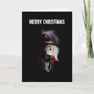 Funny Creepy Nutcracker Feiertagskarte