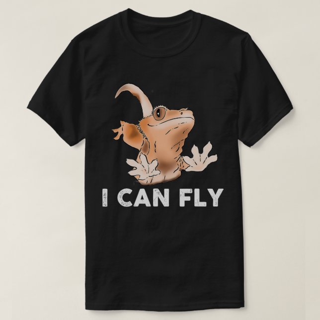 Funny Crested Gecko Lover Gecko Spaß Cresti T-Shirt (Design vorne)