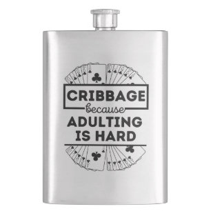 Funny Cribbage Flachmann
