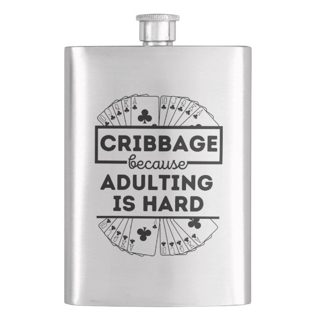 Funny Cribbage Flachmann (Vorderseite)