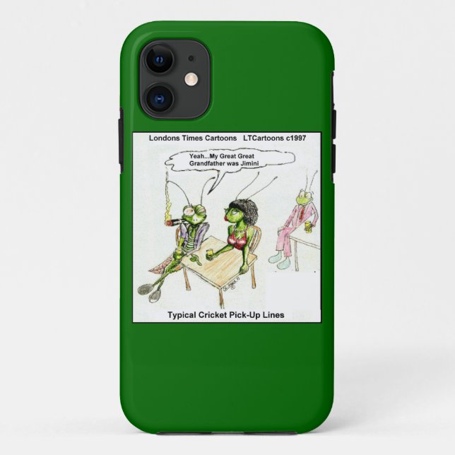 Funny Cricket lignes de ramassage iPhone 5 Coque (Dos)