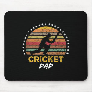 Funny Cricket Vater Player Fan Coach Quote Grafik Mousepad