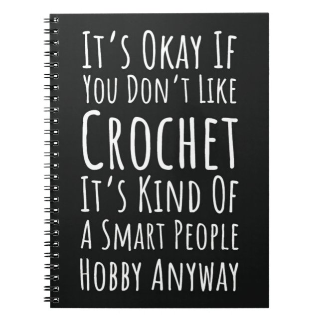Funny Crochet Geschenke für Männer Crocheter Garne Notizblock (Vorderseite)