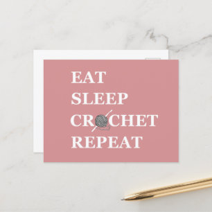 Funny Crochet Offerte Strickgeschenk aus Sprichwor Feiertagspostkarte