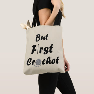 Funny Crochet Offerte Strickgeschenk aus Sprichwor Tasche