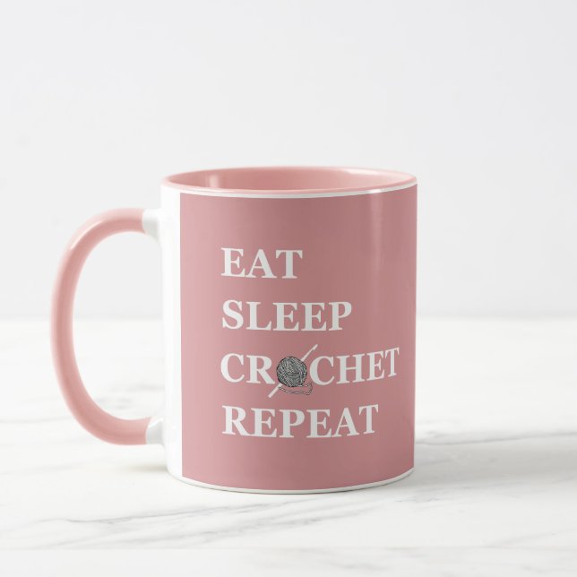 Funny Crochet Offerte Strickgeschenk aus Sprichwor Tasse (Links)