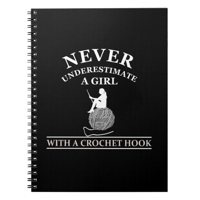Funny Crochet Zitat Crochetter Geschenk Notizblock (Vorderseite)