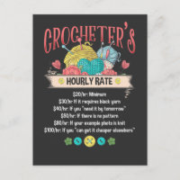 Funny Crocheter Stundensatz Crocheting Frauenquote