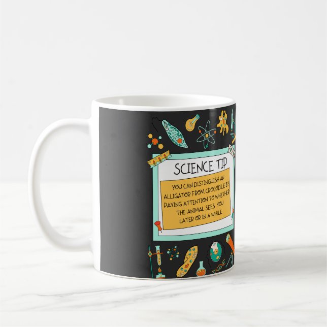 Funny Crocodile Alligator Science Kaffeetasse (Links)