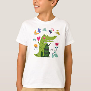 Funny Crocodile Custom Kids T - Shirt