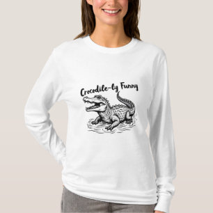 Funny Crocodile T-Shirt - Einzigartiges Krokodil D