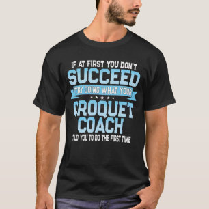 Funny Croquet Coach Geschenk T-Shirt