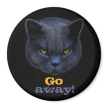 Funny Cross Cat sagt "Go Away