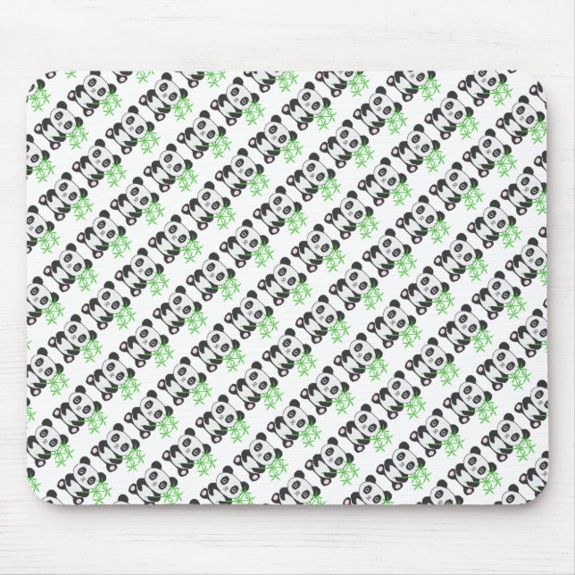 Funny cross-stitch panda mousepad (Vorne)