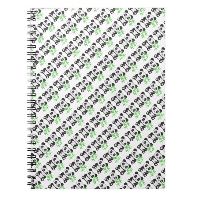 Funny cross-stitch panda notizblock (Vorderseite)