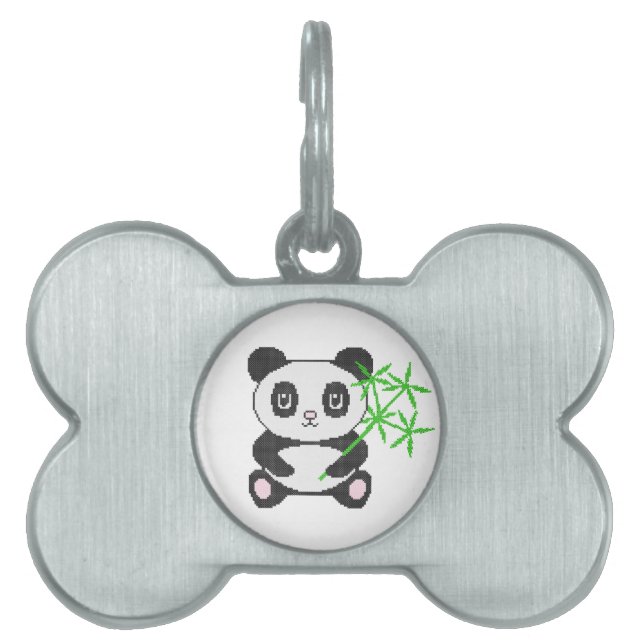 Funny cross-stitch panda tiermarke (Vorderseite)