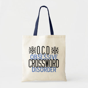 Funny Crossword Puzzle Addict Tragetasche