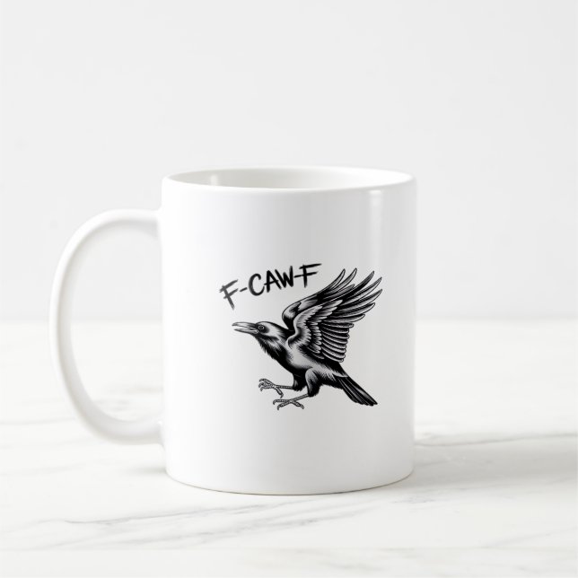 Funny Crow F-Caw-F Essential Minimal Clean Kaffeetasse (Links)
