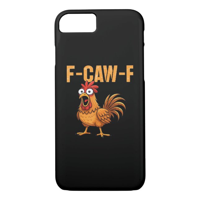 Funny Crow Humor Gothic F-Caw-F Case-Mate iPhone Hülle (Rückseite)