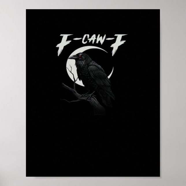 Funny Crow Retro Classic Style Poster (Vorne)