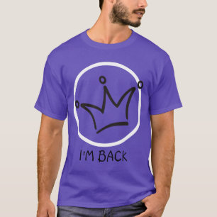 Funny Crown Black & Ring White + Ihr Text T-Shirt