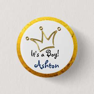 Funny Crown Gold + Ihr Backgr. & Text Button