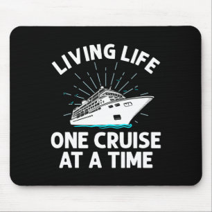 Funny Cruise Art Männer Frauen Familienurlaub Mousepad