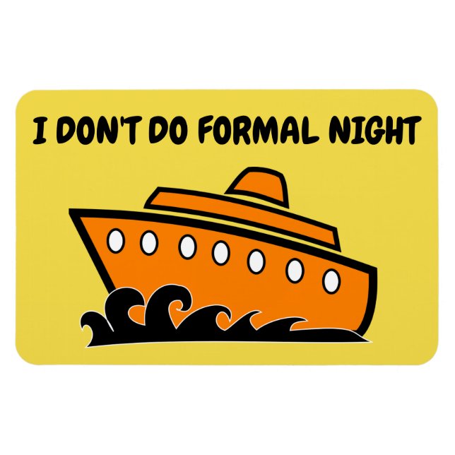 Funny Cruise Cabin Door Magnet - Feierliche Nacht (Horizontal)