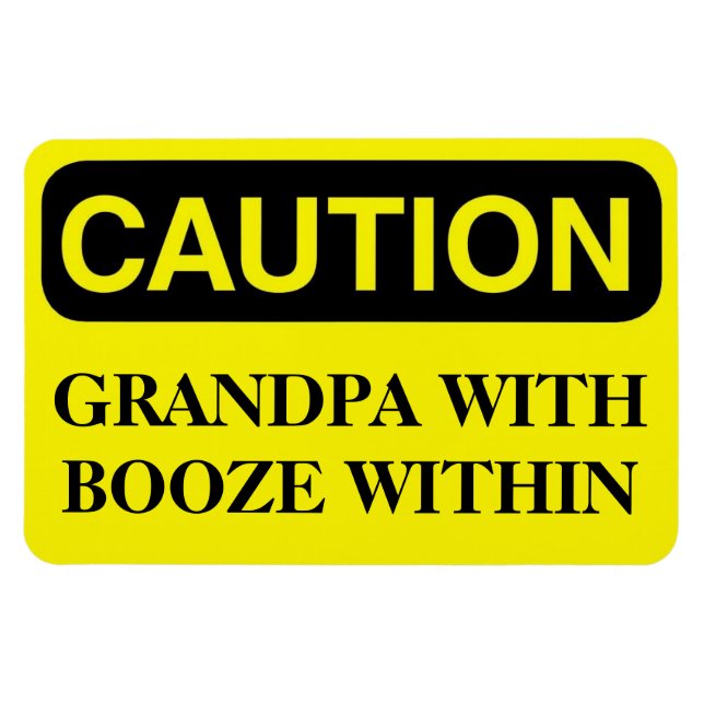 Funny Cruise Cabin Door Magnet - Opa Booze (Horizontal)