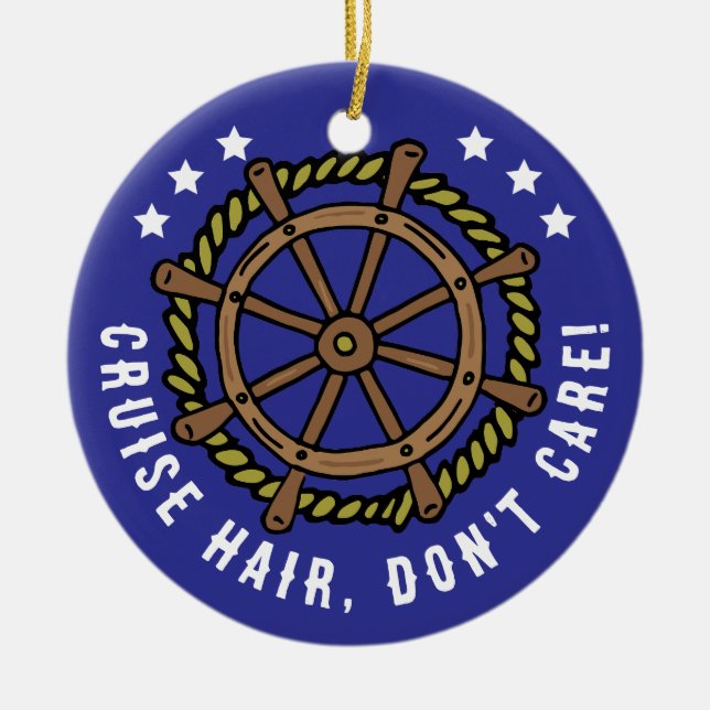 Funny Cruise Lover Zitat Weihnachten Keramik Ornament (Vorne)