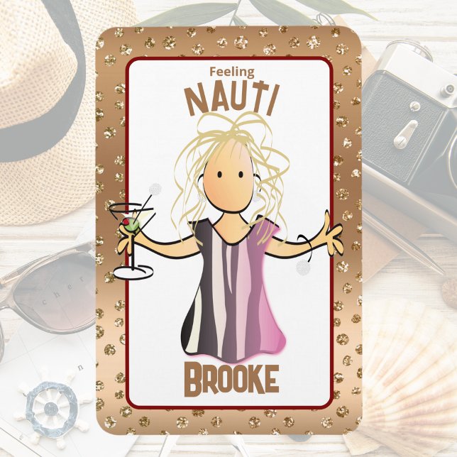 Funny Cruise Schiffstür für ihre Rose Gold Magnet (Von Creator hochgeladen)