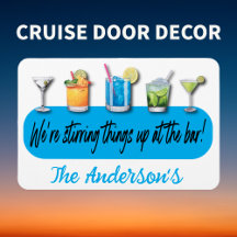 Funny Cruise Ship Booze Türdekoration
