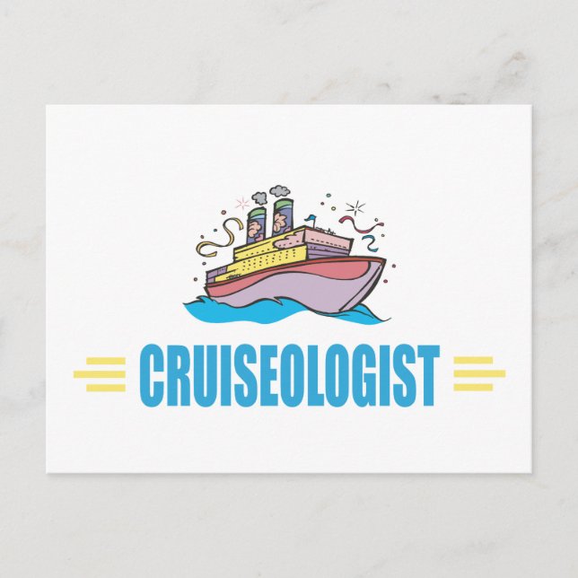 Funny Cruise Ship Postkarte (Vorderseite)