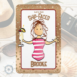 Funny Cruise Ship Türe für ihr Trinken Magnet