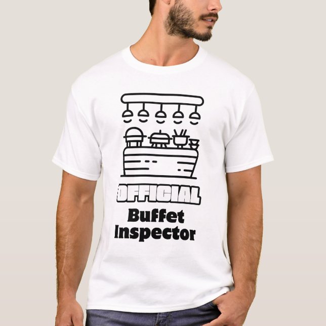 Funny Cruise Shirt : Official Buffet Inspector (Vorderseite)