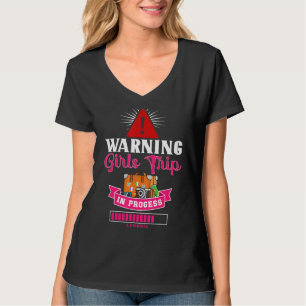 Funny Cruise Vacation Warning Girls Tour T-Shirt