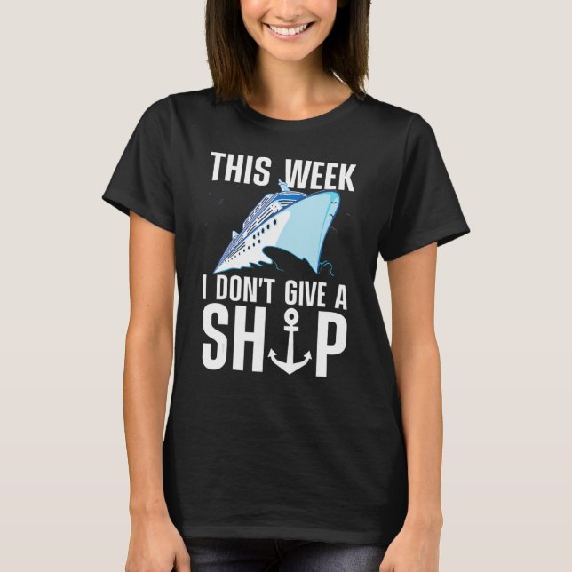 Funny Cruising Art for Men Schifffahrtsschiff T-Shirt (Vorderseite)