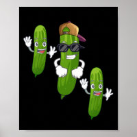 Funny Cucumber Pickle Dancing Food
