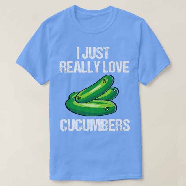 Funny Cucumber Pickles T-Shirt (Design vorne)