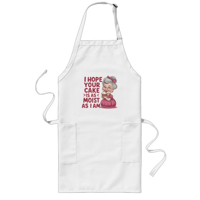 Funny Cupcake Backen Oma Quotes Cupcake Lover Lange Schürze (Vorne)