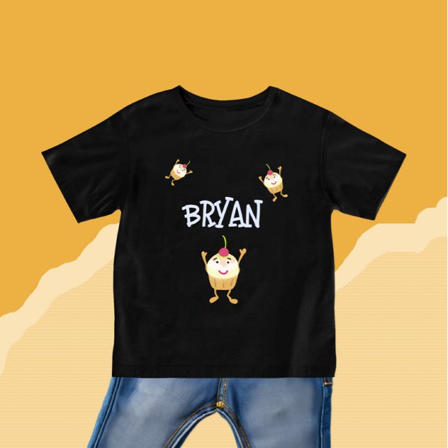 Funny cupcakes baby t-shirt (Von Creator hochgeladen)