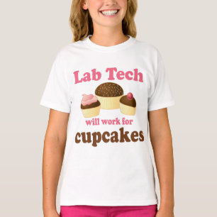 Funny Cupcakes Design Labrador Tech T-Shirt