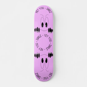 Funny Curiosity Eyes - Lächeln - Hinzufügen von Skateboard