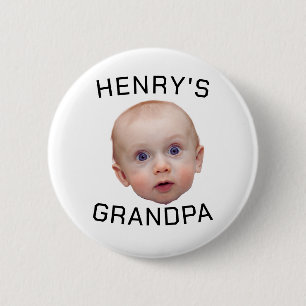 Funny Custom Baby Face Button