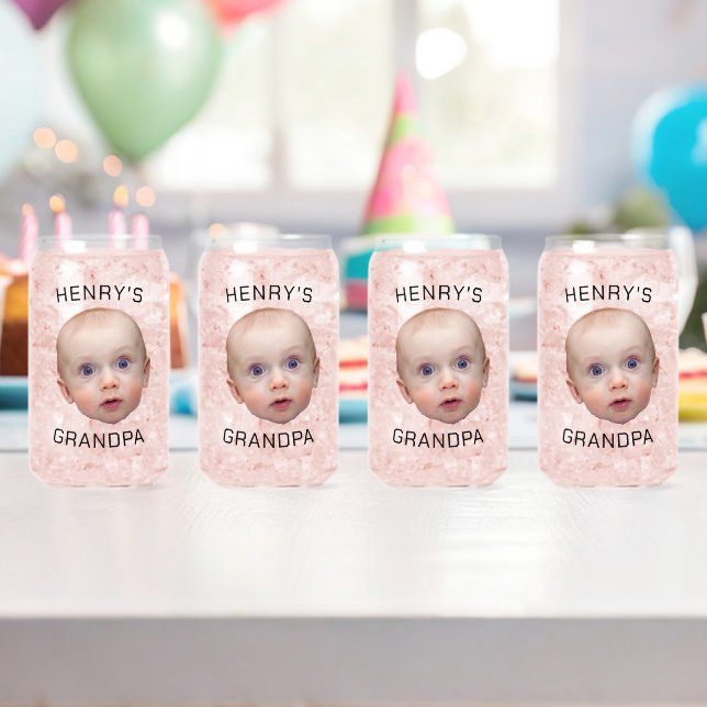 Funny Custom Baby Face Dosenglas (Insitu (Geburtstag))