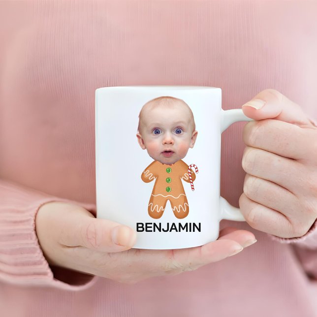 Funny Custom Baby Face Foto Lebkuchen Weihnachten Kaffeetasse (Von Creator hochgeladen)